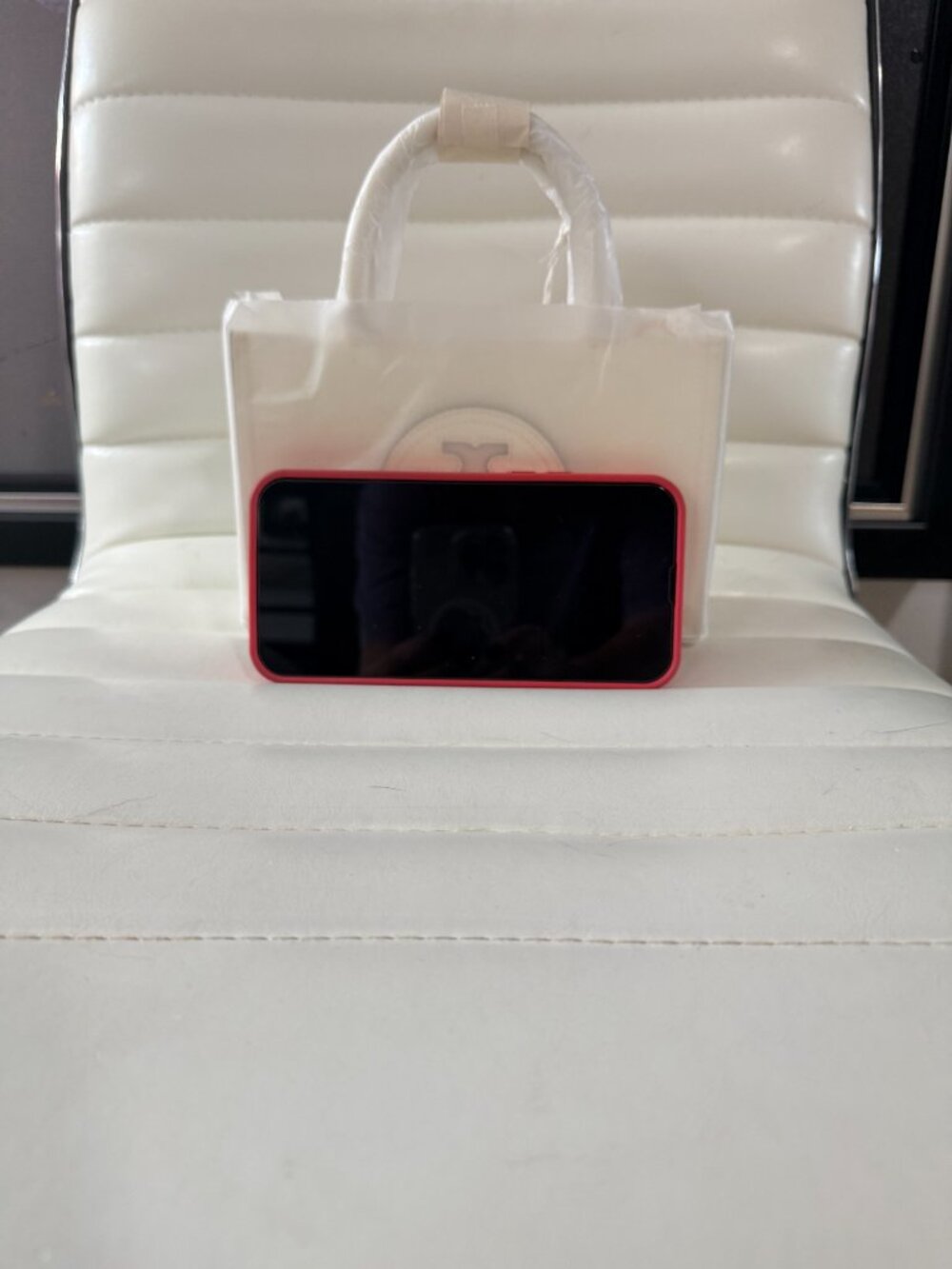 NWT Tory Burch SMALL ELLA BIO TOTE - Warm White 2-WAY - Picture 9 of 13